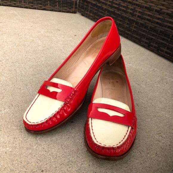 kate spade Shoes - Kate Spade Patent Leather Penny Loafers